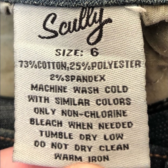 SCULLY Kallie Studded Embroidered Jeans Size 6 Mid Rise Dark Wash - Picture 5 of 11